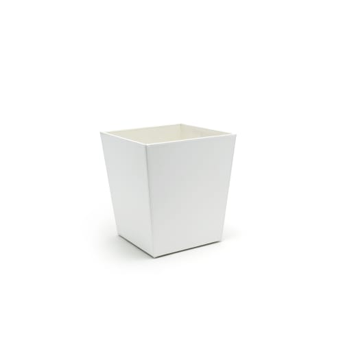 London Flare Wastebasket 14 Quart, White
